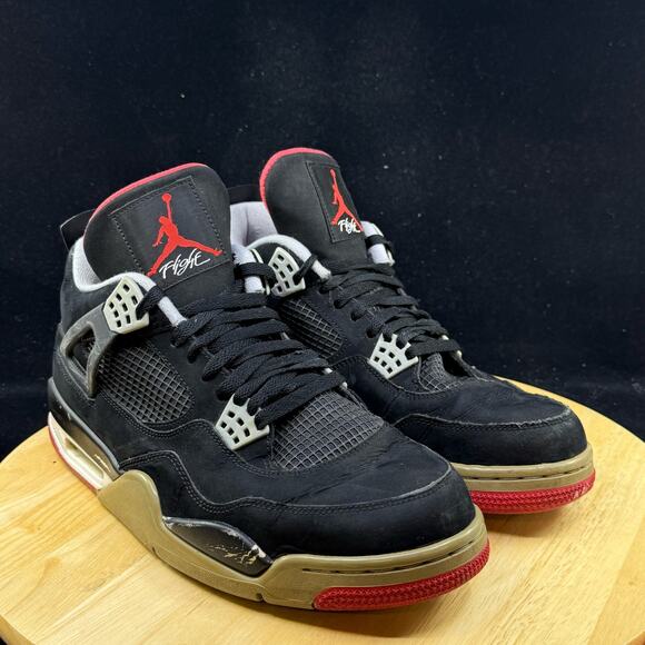 Air Jordan 4 Retro Bred 2012 308497 089 Black/Cement Grey/Fire Red Size 11.5 main image 10